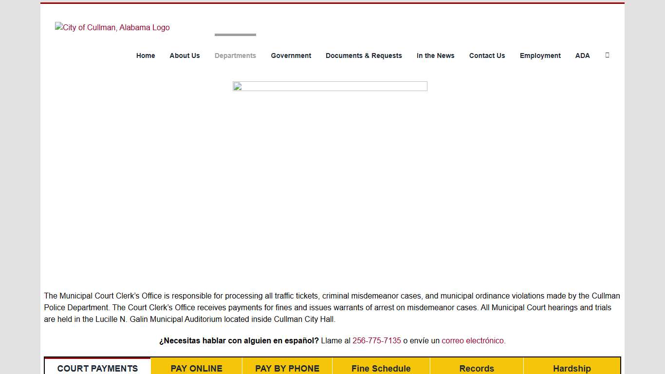 Municipal Court – City of Cullman, Alabama
